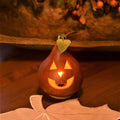 Hand-Crafted Pumpkin Gourd - Traditional Jack Small Lit