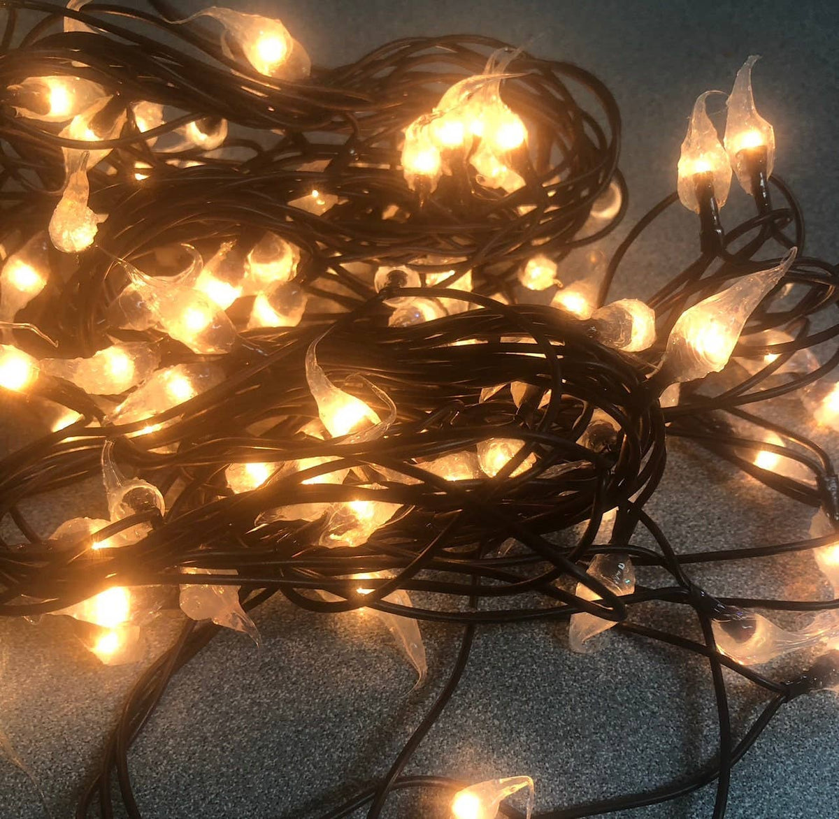 Electric CLEAR Primitive Rice Lights
