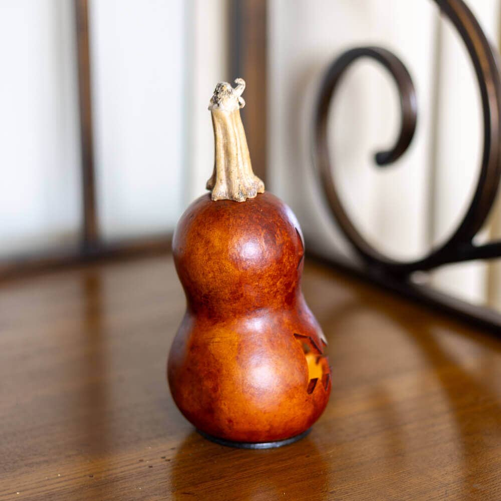 Hand-Crafted Gourd - Killian Miniature - Halloween Decor