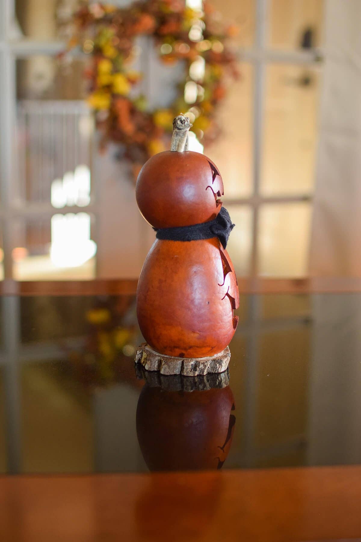 Hand-Crafted Gourd - Gunther Miniature - Fall Decor