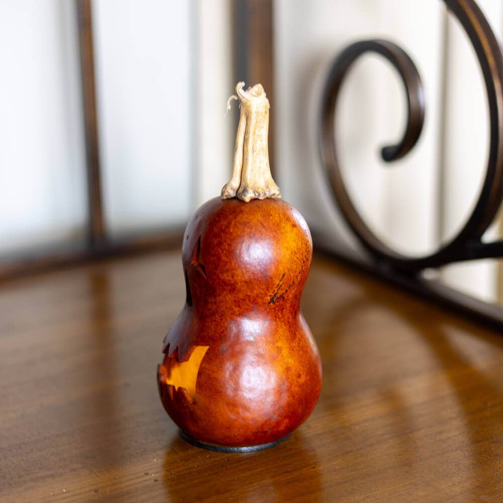 Hand-Crafted Gourd - Killian Miniature - Halloween Decor