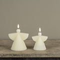 4.25" CREAM ANGEL 3D FLAME CANDLE