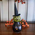 Hand-Crafted Witch Gourd - Fiona Miniature - Halloween Decor