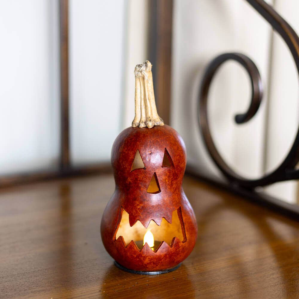 Hand-Crafted Gourd - Killian Miniature - Halloween Decor