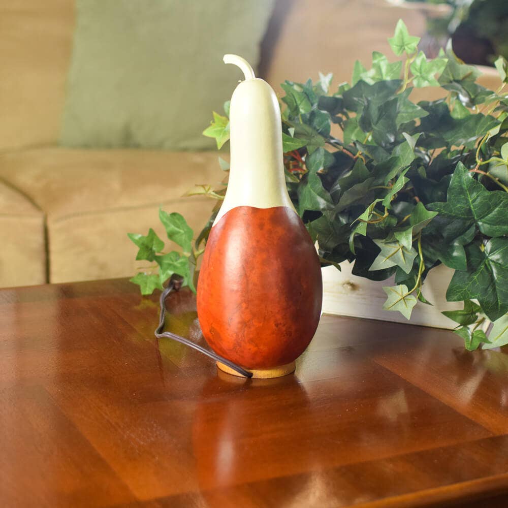 Hand-Crafted Gourd - Casper Jack Small Tall Lit - Fall Decor