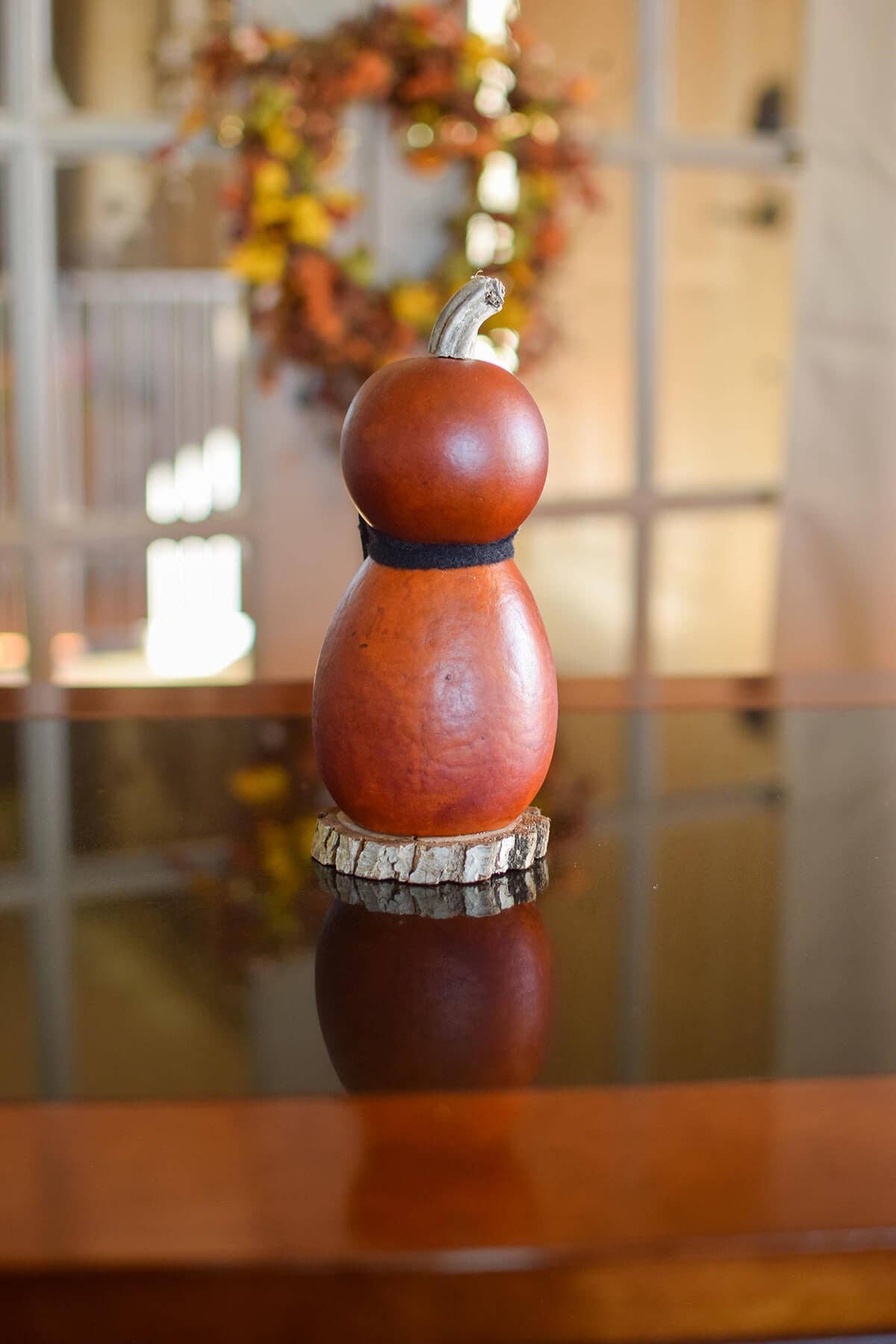 Hand-Crafted Gourd - Gunther Miniature - Fall Decor