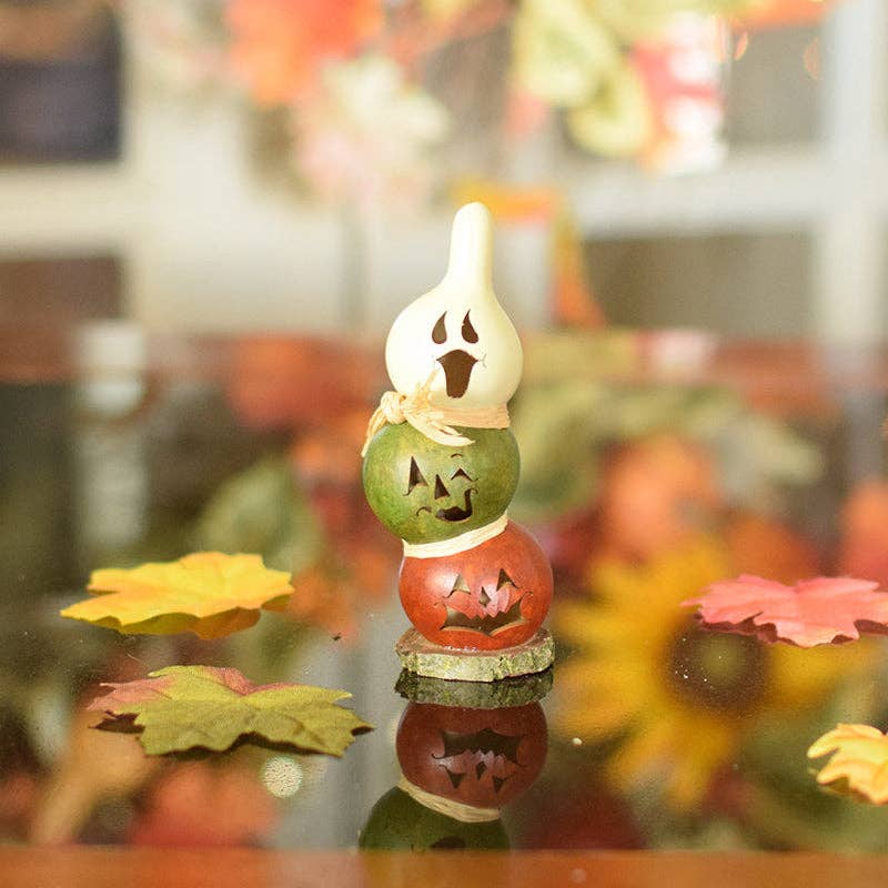 Hand-Crafted Tiered Gourd - Lil Jack Stack - Fall Decor