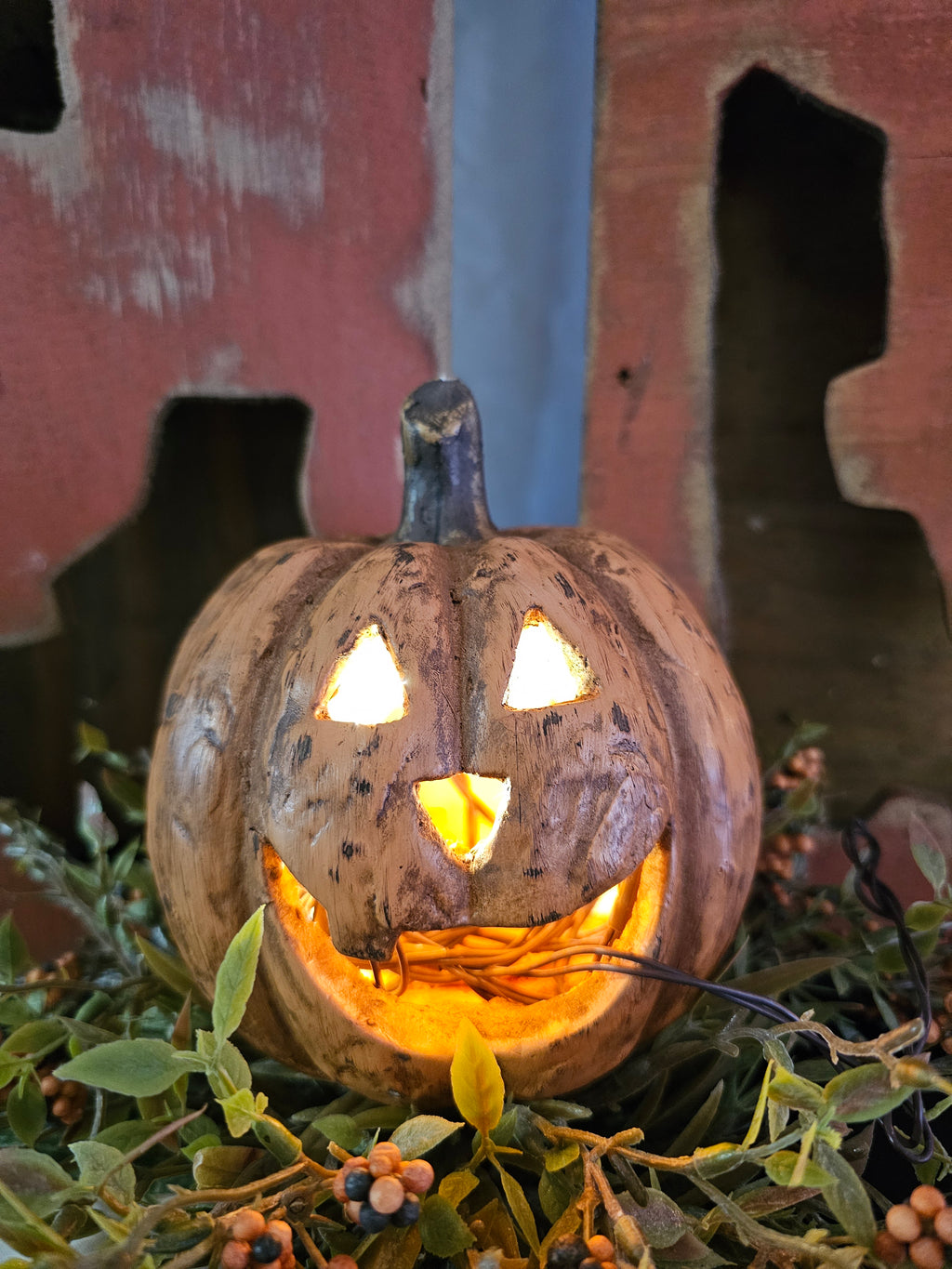 5.5" Terracotta Big Mouth Pumpkin