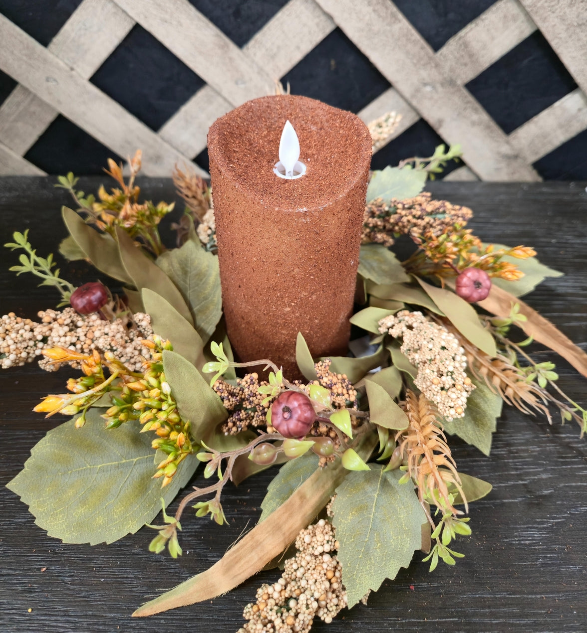 Wheat Berry 4.5in Candle Ring